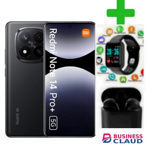 XIAOMI REDMI NOTE 14 PRO PLUS Memory: 512GB + 12GB RAM 5G DUAL SIM.+ S WATCH I12