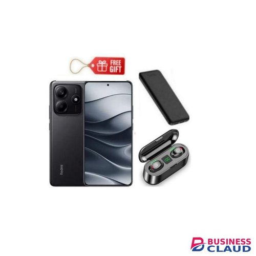 XIAOMI Redmi Note 14, 6.67", 256GB + 8GB RAM (Dual SIM), 5500mAh, Midnight Black + Powerbank & F9 Earbuds