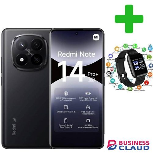XIAOMI REDMI NOTE 14 PRO PLUS Memory: 512GB + 12GB RAM 5G DUAL SIM+GIFTS SMART WATCH