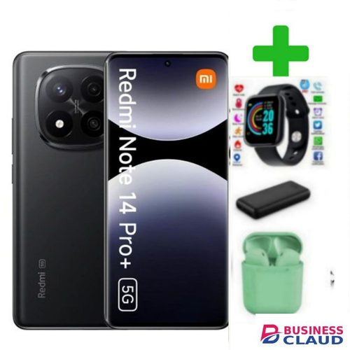 XIAOMI REDMI NOTE 14 PRO PLUS Memory: 512GB + 12GB RAM 5G DUAL SIM.+ S WATCH I12 POWER BANK