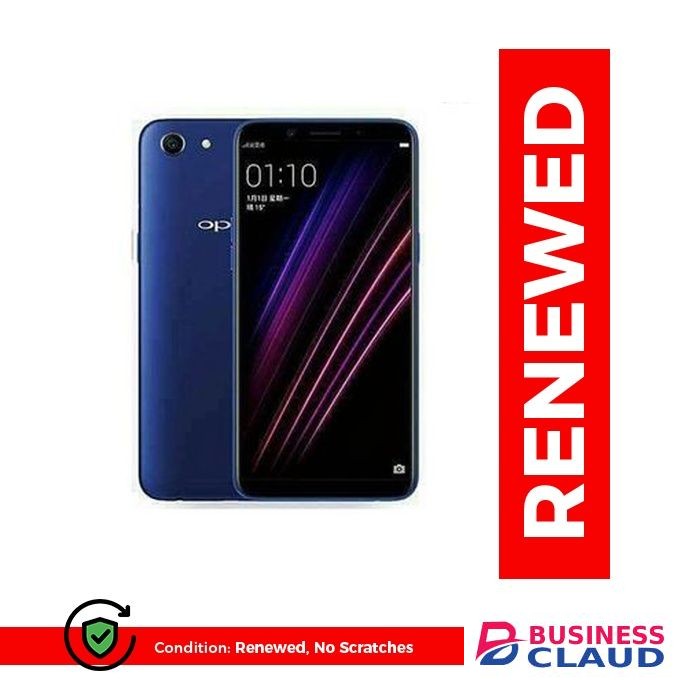 OPPO Refurbished A83 4GB + 32GB Smartphone - 4G LTE Dual Card 5.7-inch Display - Face Unlock（Blue）