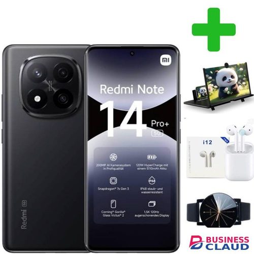 XIAOMI REDMI NOTE 14 PRO PLUS Memory: 512GB + 12GB RAM 5G DUAL SIM+GIFTS MAGNIFIER,I12,WEB WATCH