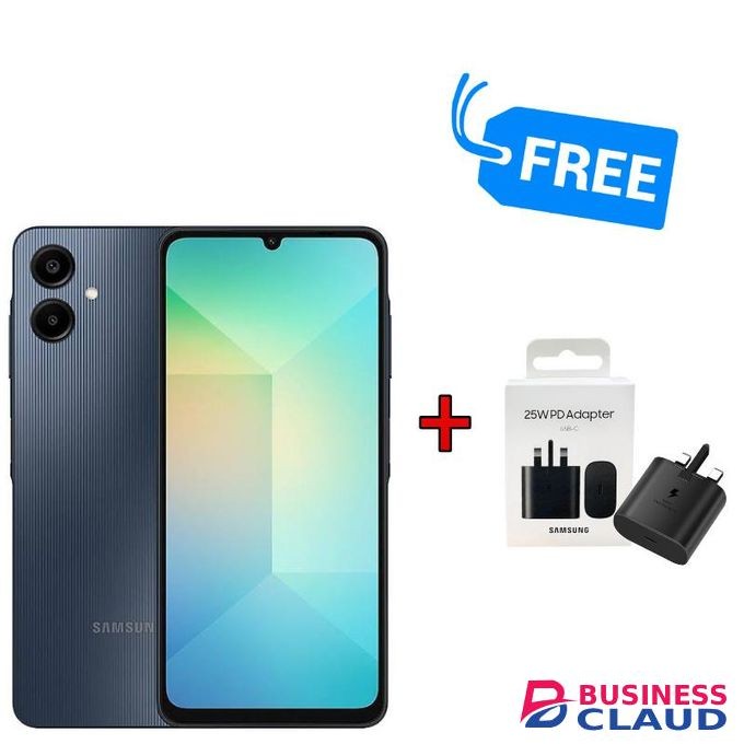 Samsung GALAXY A06,6.7 INCHES,(4GB RAM +64GB ROM)5000MAH,DUAL SIM, & ADAPTER