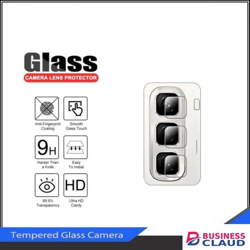 Infinix Hot 50 pro/Hot 50 pro plus 3-Piece Silver Metal Ring Camera Lens Protector