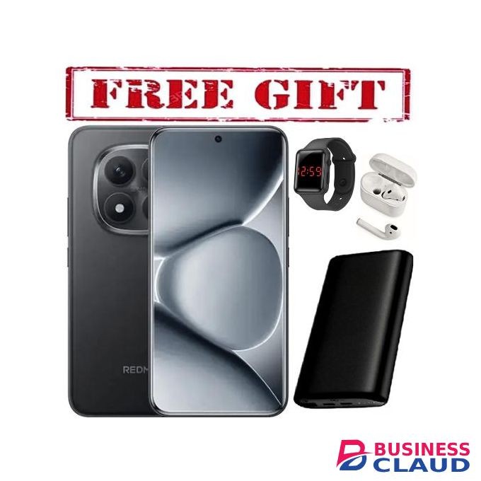 XIAOMI Redmi Note 15, 6.77", 256GB + 8GB RAM (Dual SIM), 5800mAh, IP 68,(2YRs WRTY). COMES WITH FREE LED WATCH , POWERBANK AND AIRPODS FOR YOU black