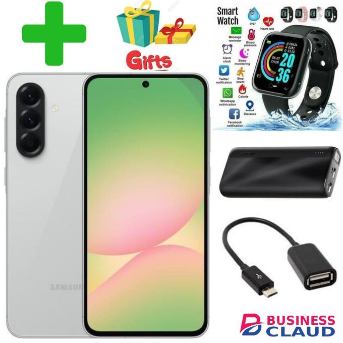 Samsung Galaxy A26 5G, 6.7'' 6GB RAM + 128GB ROM, 50MP, Dual Sim+GIFTS,SMART WATCH,POWER BANK,OTG