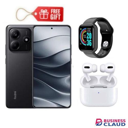 XIAOMI Redmi Note 14, 6.67", 256GB + 8GB RAM (Dual SIM), 5500mAh, Midnight Black + Smartwatch & Airpods