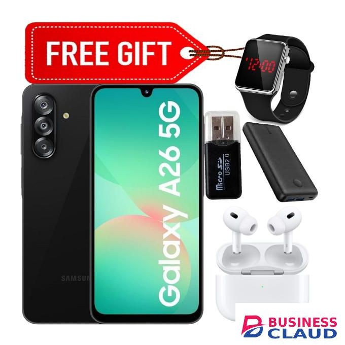 Samsung Galaxy A26 5G, 6.7'' 6GB RAM + 128GB ROM, 50MP, Dual Sim -Mint +Free Gifts