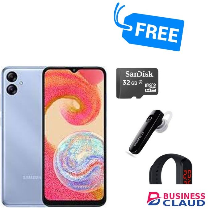 Samsung Galaxy A04e, 6.5",LCD INCHES,( 32GB + 3GB)(Dual SIM), 13MP,CARD,BT,BRACELET