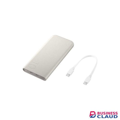 Samsung Galaxy 10000mAh Power Bank, 25W PD super Fast Charging, Dual Output, Quick Charge, 10000 mah BATTERY PACK WITH USB C CABLE - BEIGE