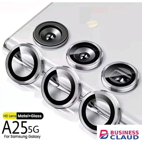 Samsung Galaxy A25 5G / A05s 3- Piece Silver Metal Ring Camera Lens Protector