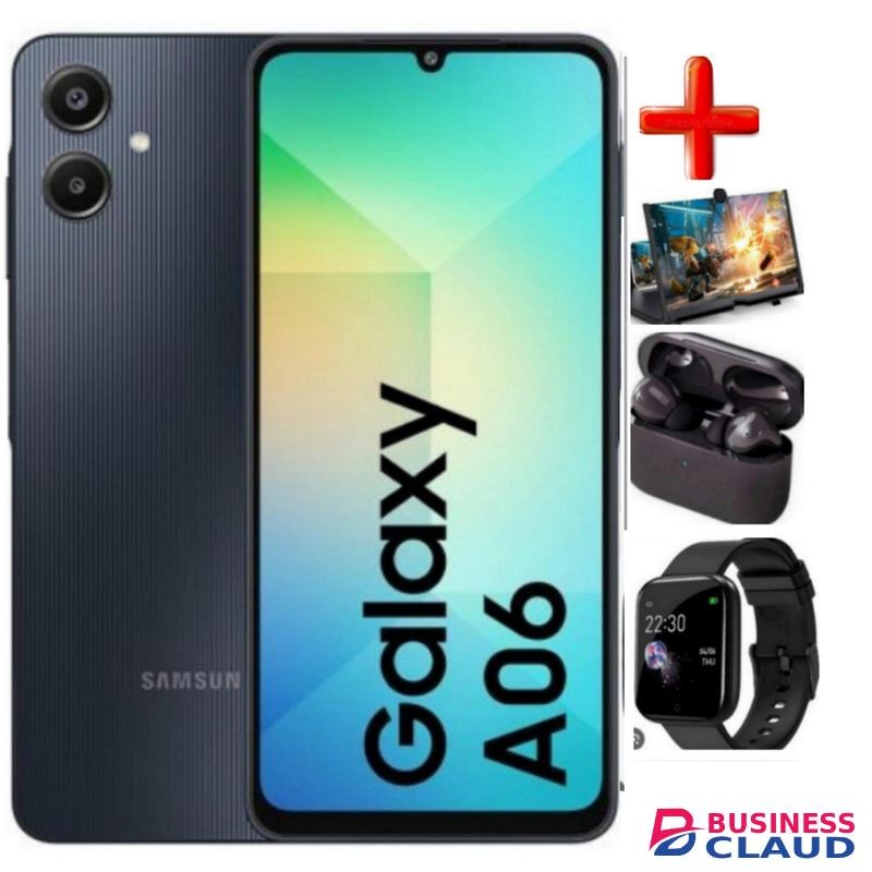 Samsung A06, 6.7'' Display, 4GB RAM + 64GB ROM (Dual Sim) 50MP Camera, 5000mAh+ewm-GIFTS