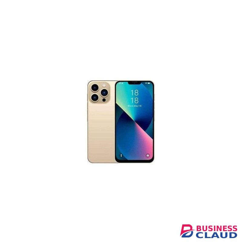 Corn C16 Pro Max 64GB Storage +5(2+3Extended ) RamUnlocked Cell Phone, Android 6.6"HD +WATERDROP SCREEN 13MP Main Camera,8mp Front camera 5000mAh Dual SIM, Face ID, smart Phone-Gold