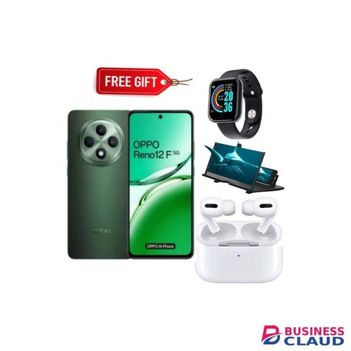 Oppo Reno 12F 5G, 6.67'', 120Hz Screen, 12GB RAM + 256GB ROM, 50MP Camera, 14 ColorOs, 5000mAh - Green + FREEBIES