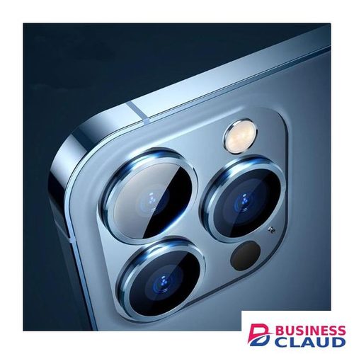 iPhone 12 Pro Max Phone Case, Metal Ring Camera Lens Protector for Enhanced Protection for Fourth Device