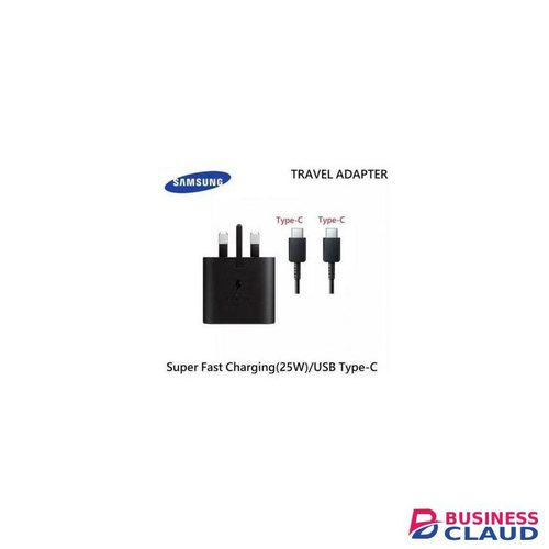 Samsung 25W Super Fast Charger with Type-C to Type-C Cable – Fast Charging Adapter for Smartphones & Tablets