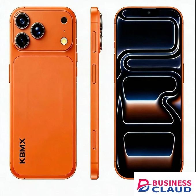 KBMX 17proMAX ,6.6", 128GB+6GB RAM(256GB Extended)(Dual Sim),5500mAh-Titanium Orange