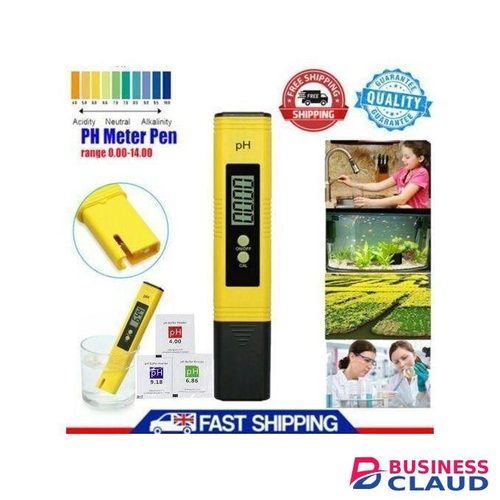 Multi Function Digital pH Meter Pen – Accurate Water Quality Tester (0.00–14.00 pH) for Drinking Water, Aquarium, Hydroponics, Pool & Lab – Portable with Calibration Function