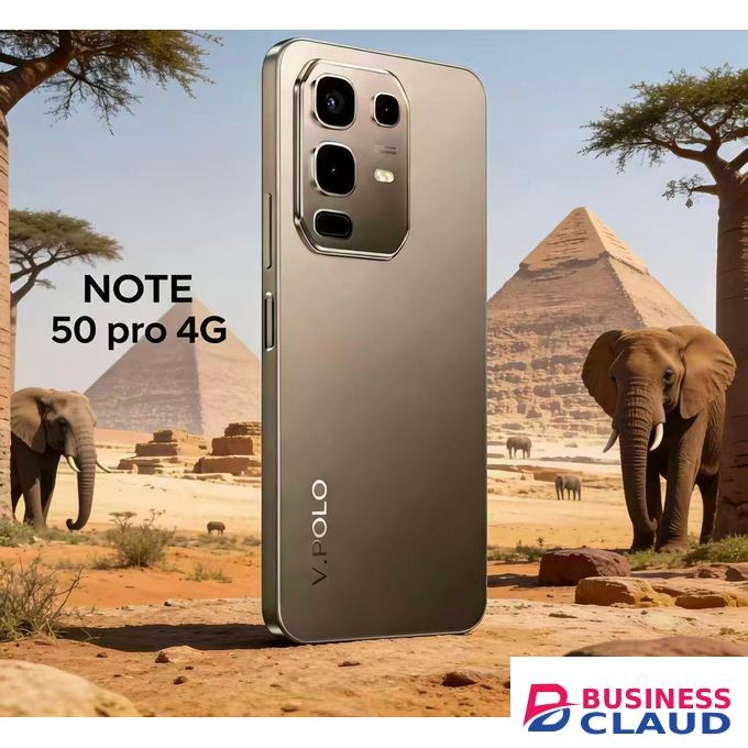 V.POLO NOTE50Pro 4G - 6.8-inch screen, 64GB ROM, 6GB RAM, 20MP camera, 5800mAh battery, dual SIM dual standby Gold, Android 15