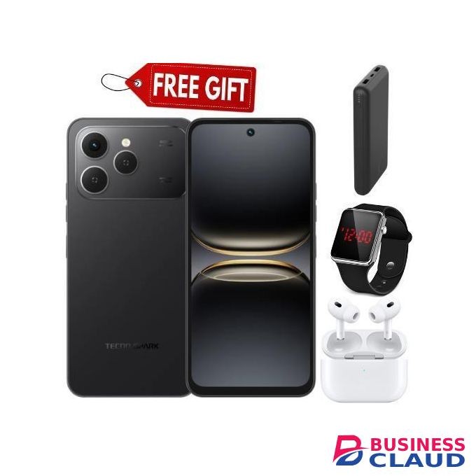 Tecno Spark 40, 6.67'' HD+, UP to 8GB RAM + 128GB ROM (Dual Sim) 50MP, 5200 mAh Led watch + powerbank + airpods