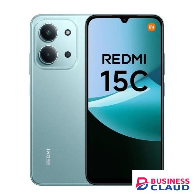 Redmi 15C By Xiaomi, 6.9', Up to 8GB Extended RAM + 128GB Storage, 6000 mAh (Dual Sim) 1 Year warranty - Green+LEDwatch+Earpods+Powerbank