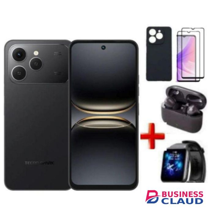 Tecno Spark 40 , 6.67''Display,+ UPTO 8GB RAM ,128GB Storage(Dual) 50MP, 5200 MAh +EARPODS+WATCH+PROTECTOR