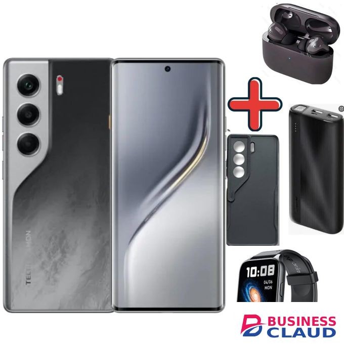 Tecno CAMON 40 PRO,6.78", Up to 16GB RAM + 256GB, 5200mAh - Black + FREE GIFTS