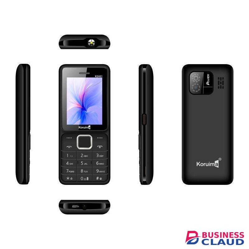 Koruima K2401 Keypad Phones 2.4" 1800mAh 5V 1A charger Dual Sim Button Mobile Phones