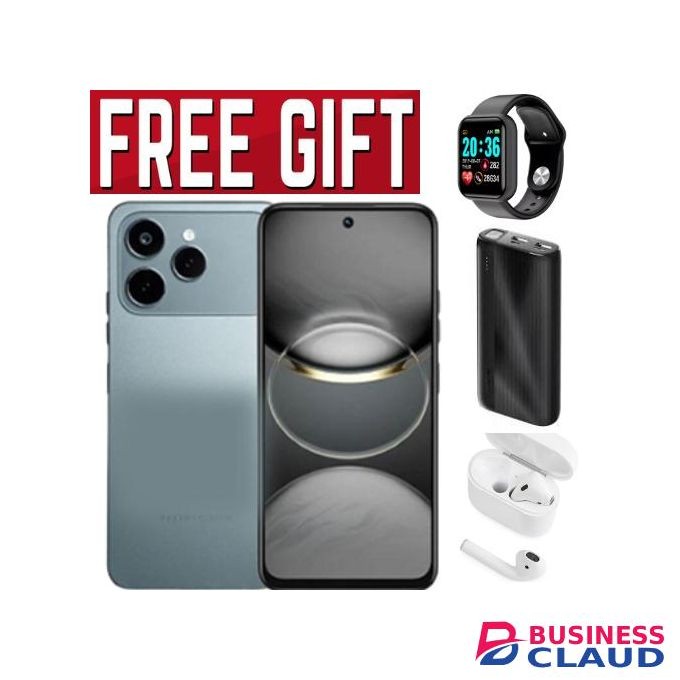 Tecno Spark 40, 6.67'' HD+, UP To 8GB RAM + 128GB ROM (Dual Sim) 50MP, 5200 MAh COMES WITH FREE GIFTS (POWERBANK, SMARTWATCH AND AIPODS) FOR YOU
