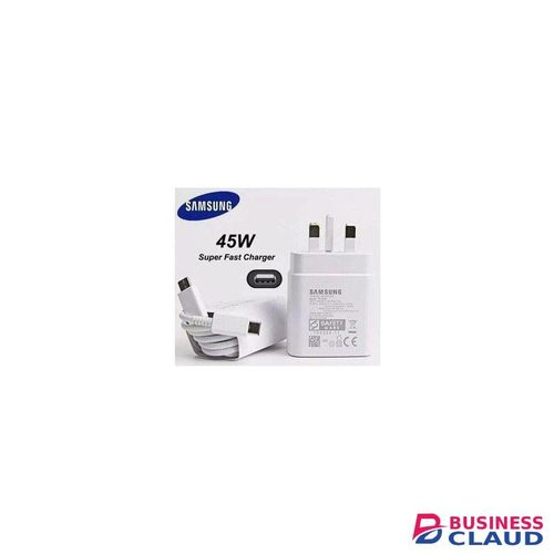 Samsung 45W Super Fast Type C To C Charger For Galaxy, A05s, A15, A14,A35, A55, A34, A54, A06, A16, A26,A36, A56, S20,S20 Plus,S20 Ultra,S21,S21 Plus,S21 Ultra, S22, S22Plus, S22 Ultra, S23,S23 Plus, S23 Ultra, S24, S24 Plus, S24 Ultra, Note 10 Plus, Tab