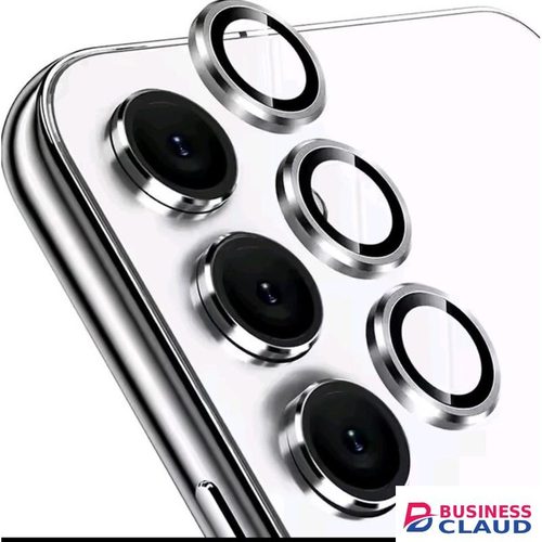 Samsung Galaxy A35 5G 3-Piece Silver Metal Ring Camera Lens Protector - HD Clear Lens Cover with Easy Installation Kit