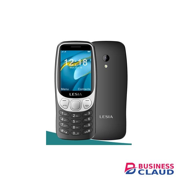 LESIA L257 2.4"QVGA, 1400mAh (Tripple SIM) Feature Phone with Camera - Black (1YR WRTY)