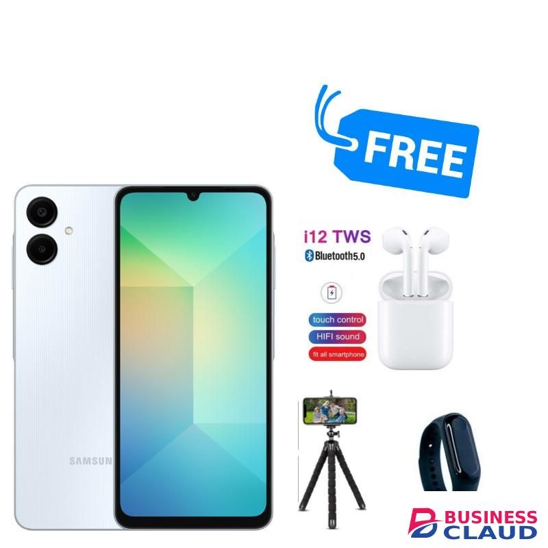 Samsung GALAXY A06,4GB RAM & 128GB ROM,DUAL SIM,5000MAH,FREE BUDS,TRIPODS & BARCELET WATCH