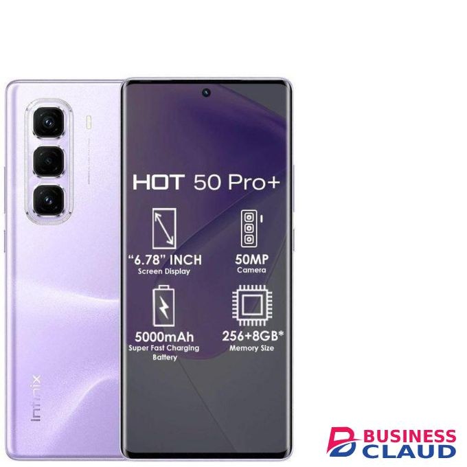 Infinix Hot 50 Pro Plus, AMOLED Curved Screen Display 6.78'', (8GB+ 8GB)RAM+128GB ROM ,5000 mAh-Dual SIM 4G, 50MP , Purple