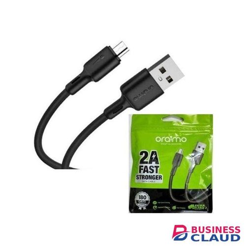 Oraimo USB-C/ Micro USB Fast Charging Cable – 2A Quick Charge, Durable Braided Design, 1M Length – High-Speed Sync & Charge for Smartphones, Tablets & Accessories
