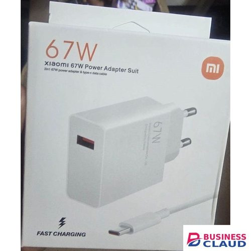 Mi Xiaomi 67W Turbo Power Charger With 1 Meter USB-C Cable For Fast Charging Of Xiaomi & Redmi Smartphones