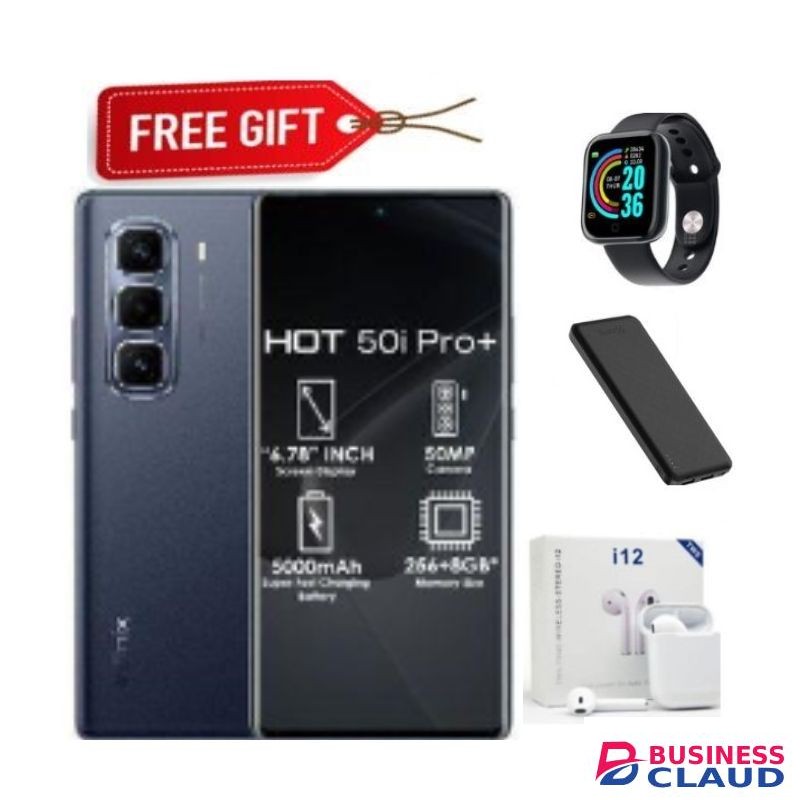 Infinix Hot 50 Pro Plus 6.78 Inches" 8GBRAM+128GB ROM' 5,000 MAh" Dual SIM+ Freebies