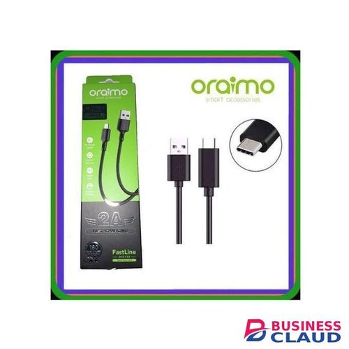 Oraimo Fast Charging & Data Transfer USB Cable For Redmi, Tecno, Samsung Type C Smartphones