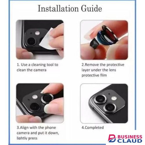 Samsung Galaxy A06 4G 2-Piece Silver Glitters Diamond Metal Ring Camera Lens Protector - Sparkling Lens Cover with HD Clarity