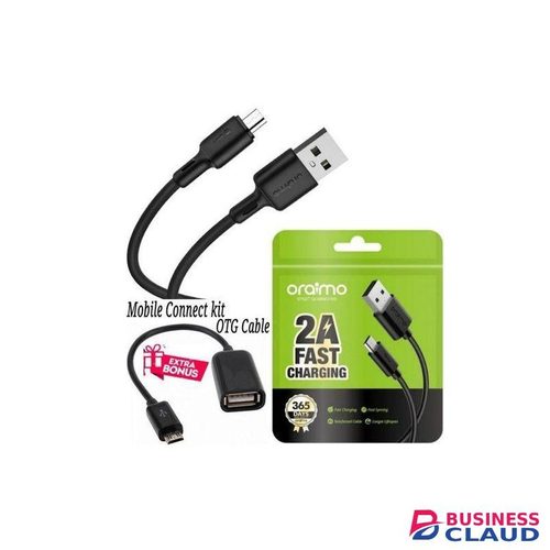 Oraimo Fast Charging & Data Transfer Android USB Cable For All Smartphones +OTGCable