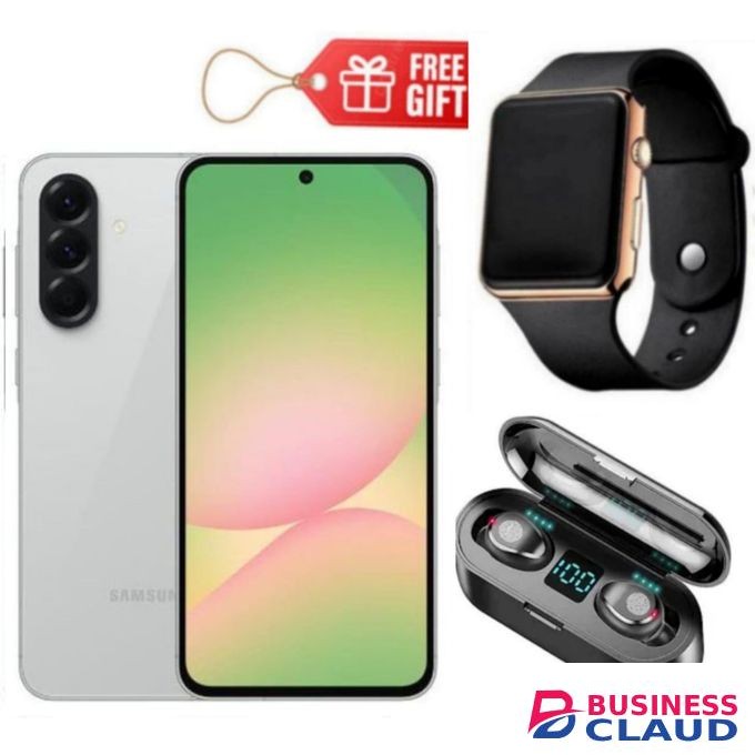 Samsung Galaxy A26 5G, 6.7'' 6GB RAM + 128GB ROM, 50MP -White + F9 Earbuds & Led Watch