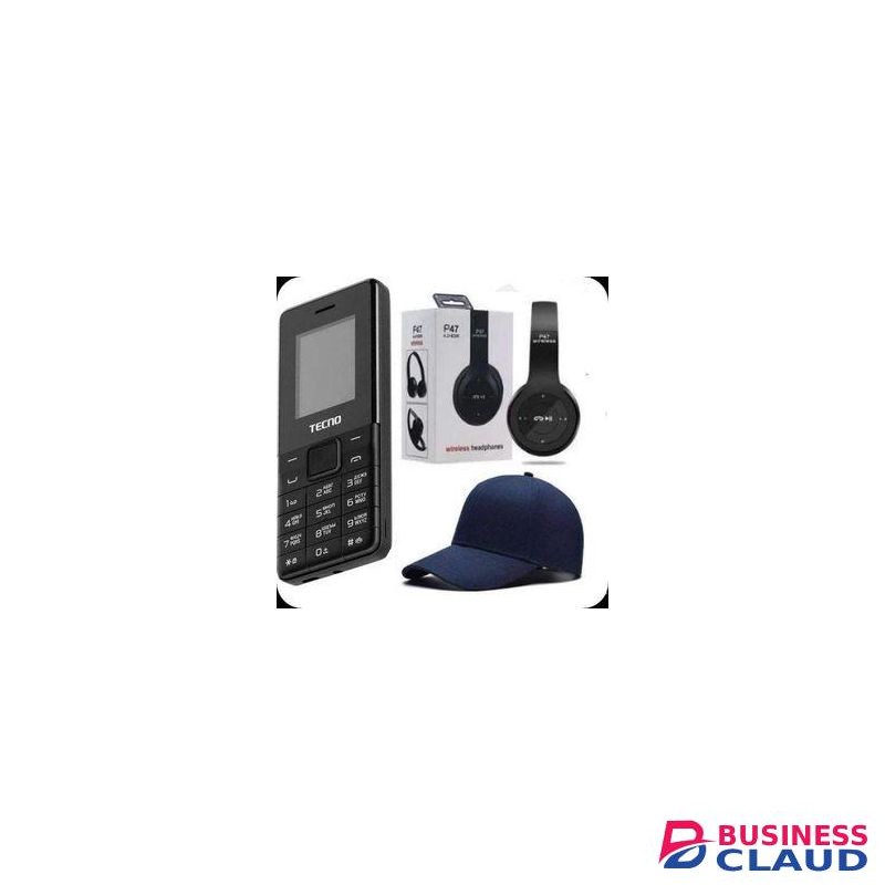 Tecno Smart &BEST SMALL BUTTON PHONE T301 , Dual Sim, Button KABAMBE/ KATULULU Phone + Free Headphone & Cap Free