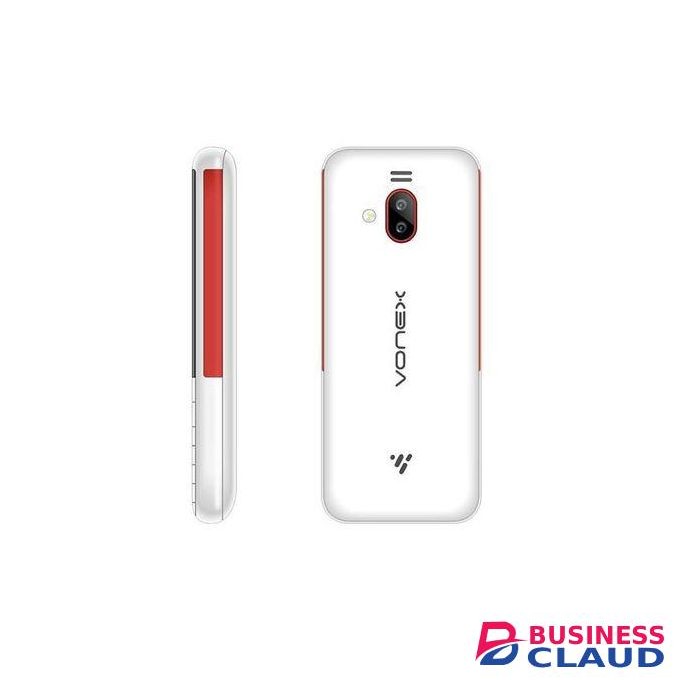Vonex X10+ Camera, FM Radio, Dual Sim, Battery 2500mAH With Torch & Facebook - White