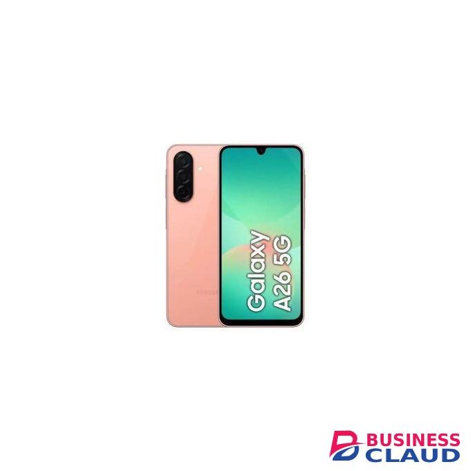 Samsung Galaxy A26 5G, 6.7'' 6GB RAM + 128GB ROM, 50MP -Peach Pink + Travel Adapter , Led Watch + Power Bank