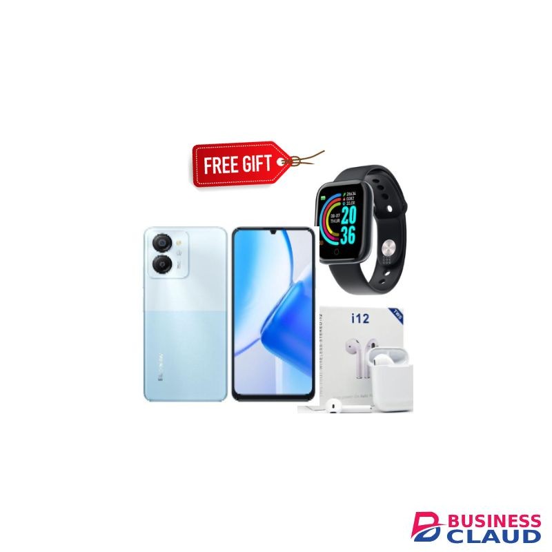 Blackview Color 8 6.75" Display, 8GB RAM + 256GB (Dual Sim) 6000mAh - Ripple Blue+Free Gifts