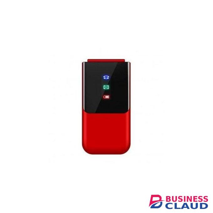 Bontel 2720 Flip Phone, 1.77'' Display, FM Radio , Flash Torch-1000mAh - Red