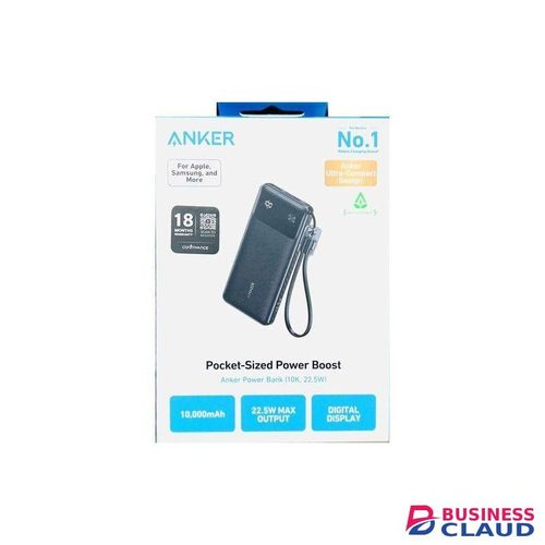 Anker Portable Charger with USB C Lanyard Cable with 2 Port, 1 USB-C, 1 USB-A Fast Charging for iPhones, iPads, Samsung Smartphones and Other Android Devices -