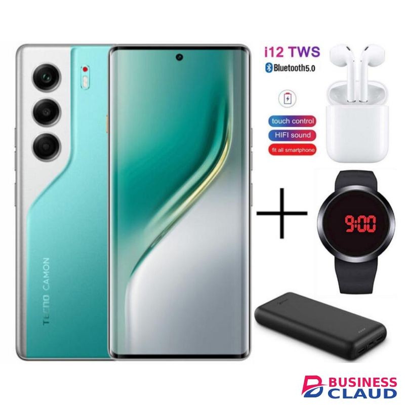 Tecno Camon 40 PRO, 8GB RAM + 256GB ROM, 6.78", Dual SIM, 5200mAh, 50MP - Emerald Lake Green