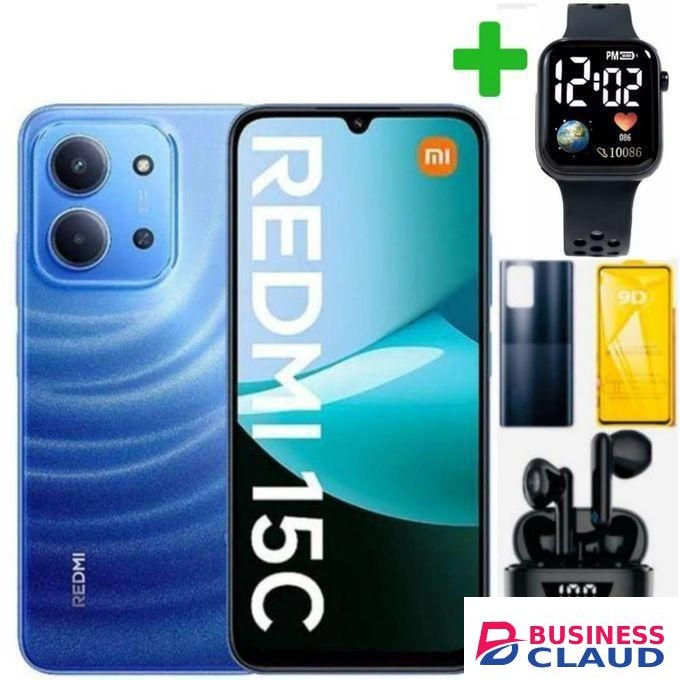 XIAOMI Redmi 15C 6.88'' 8GB RAM + 256GB ROM Android 15 Dual SIM, WATCH EARBUDS.