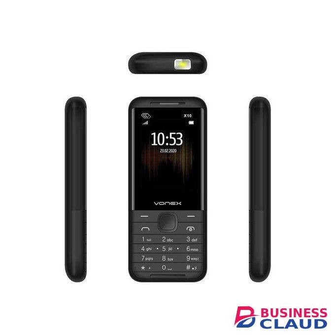 Vonex X10+ 2.4" Camera ,FM Radio Triple SIM 2400mAh featured phones plus gold